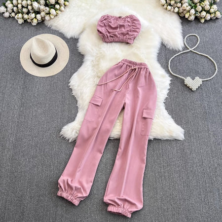 Amazon.com: ANRABESS Two Piece Outfits for Women Summer Casual Linen Lounge  Matching Set Crop Top Wide Leg Long Pants Jumpsuit 2024 Spring Fashion  Clothes Tracksuit 732mixing-S : Clothing, Shoes & Jewelry