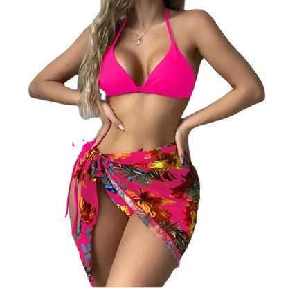 Bonnie Three Piece Bikini Swimsuit - Sinderella