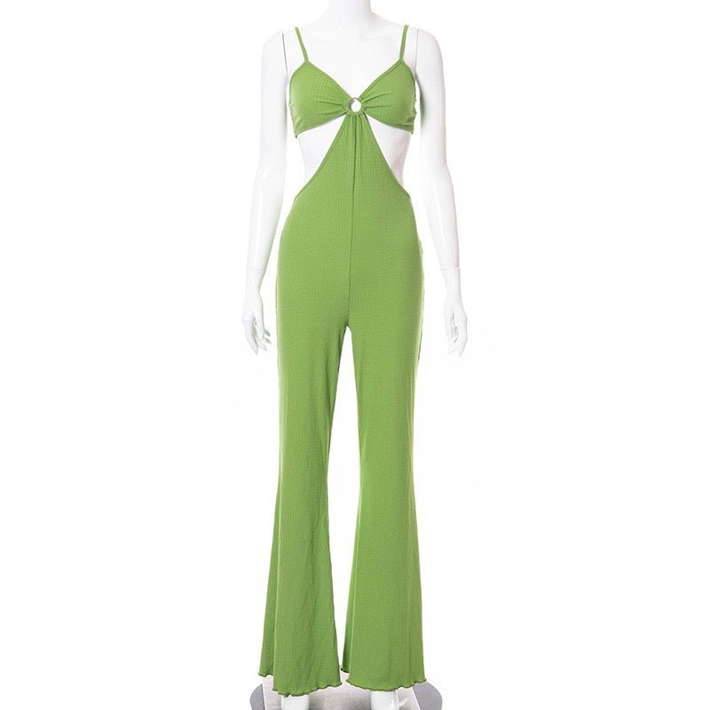 Cadence Hollow Cut High Waist Jumpsuit - Sinderella