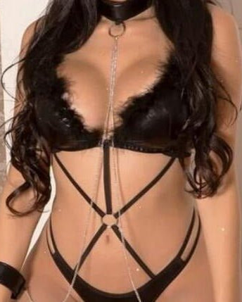 Charlie PU Babydoll Intimate Lingerie - Sinderella