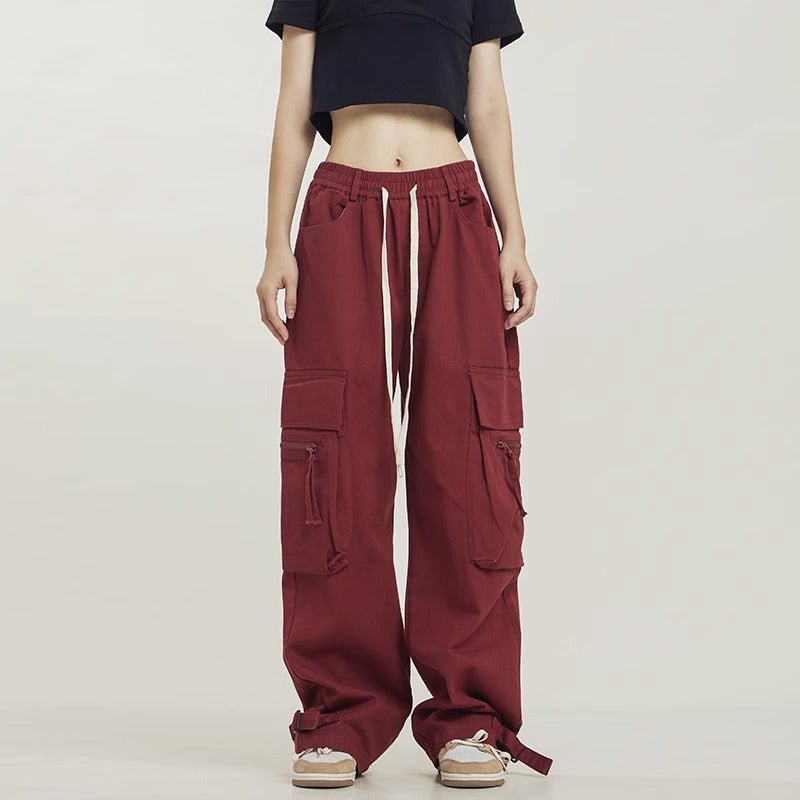 Ellen Low Waist Y2K Cargo Pants - Sinderella