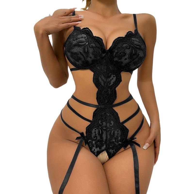 Giada Lace Mesh Strappy Babydoll Lingerie - Sinderella