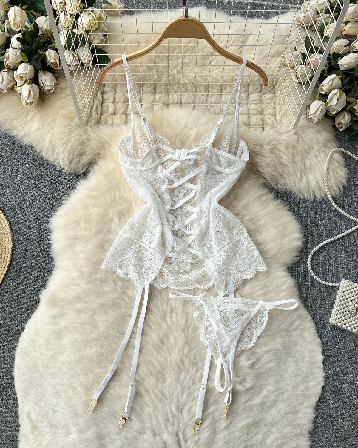 Haven Mesh Lace Lingerie - Sinderella