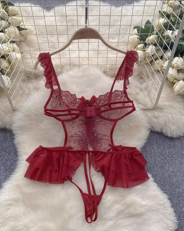 Juniper Lace Mesh Transparent Intimate Lingerie - Sinderella