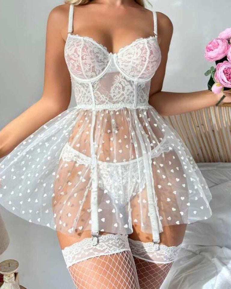 Leah Two Piece Babydoll Lingerie Set - Sinderella