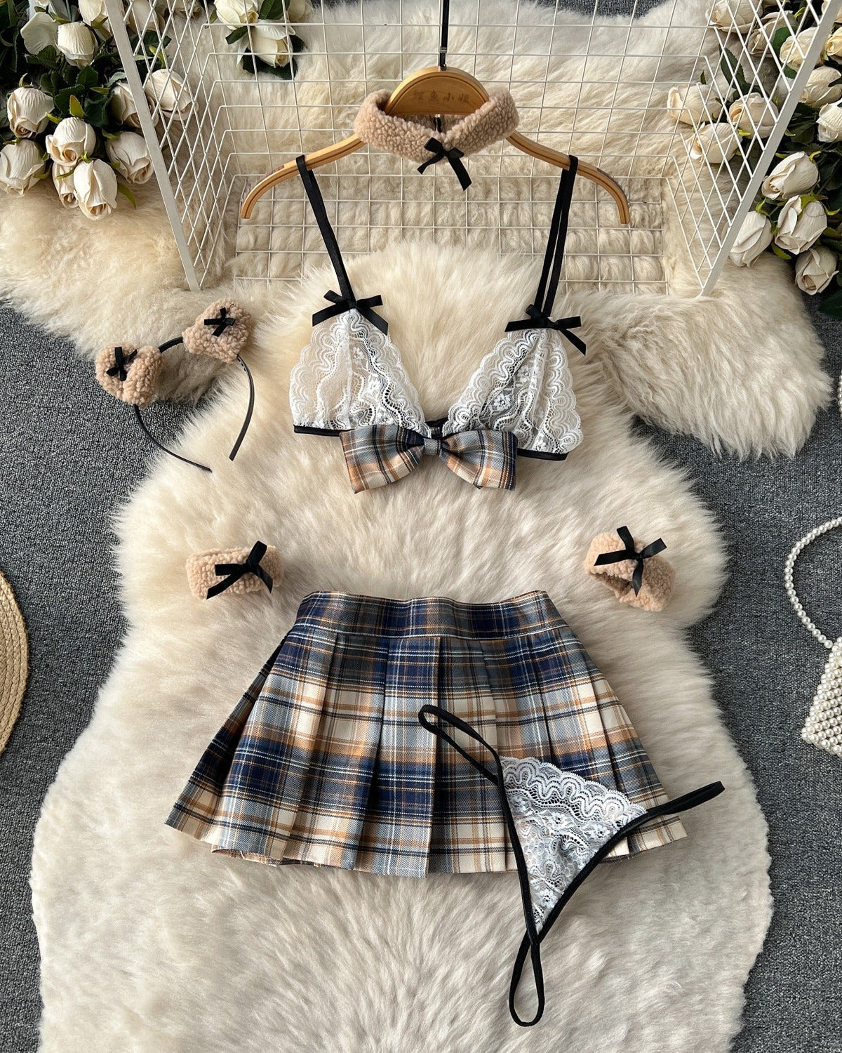Lilith Four Piece Lingerie Set - Sinderella