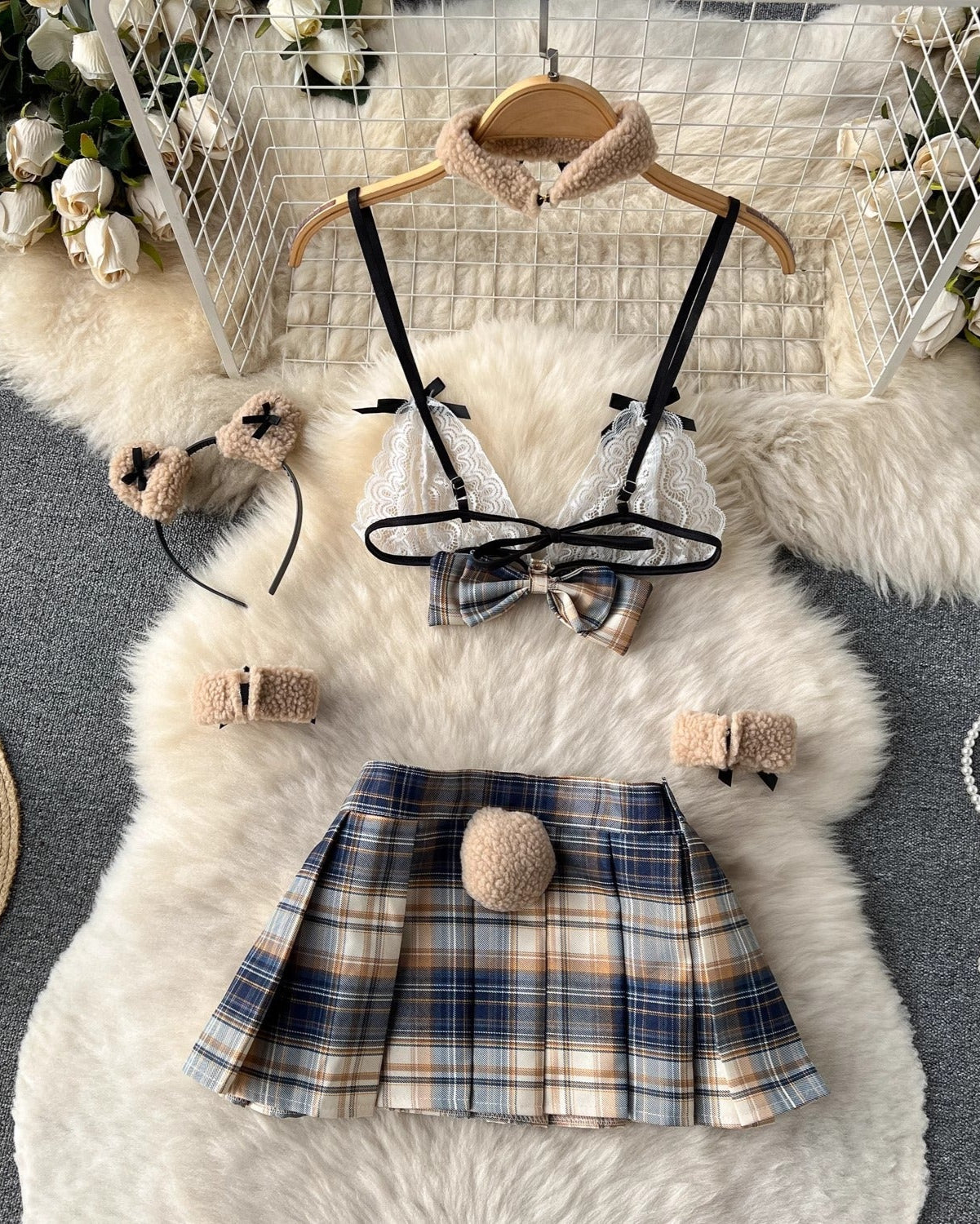Lilith Four Piece Lingerie Set - Sinderella