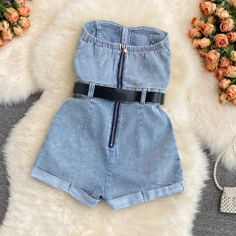 Lily Tube Denim Jumpsuit - Sinderella