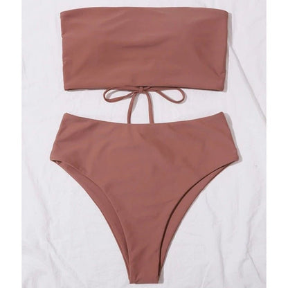 Lizzy Two Piece High Waist Bikini Set - Sinderella