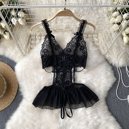 Morgen Lace Mesh Lingerie - Sinderella