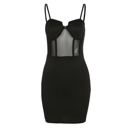 Nicole Square Collor Bodycon Short Dress - Sinderella