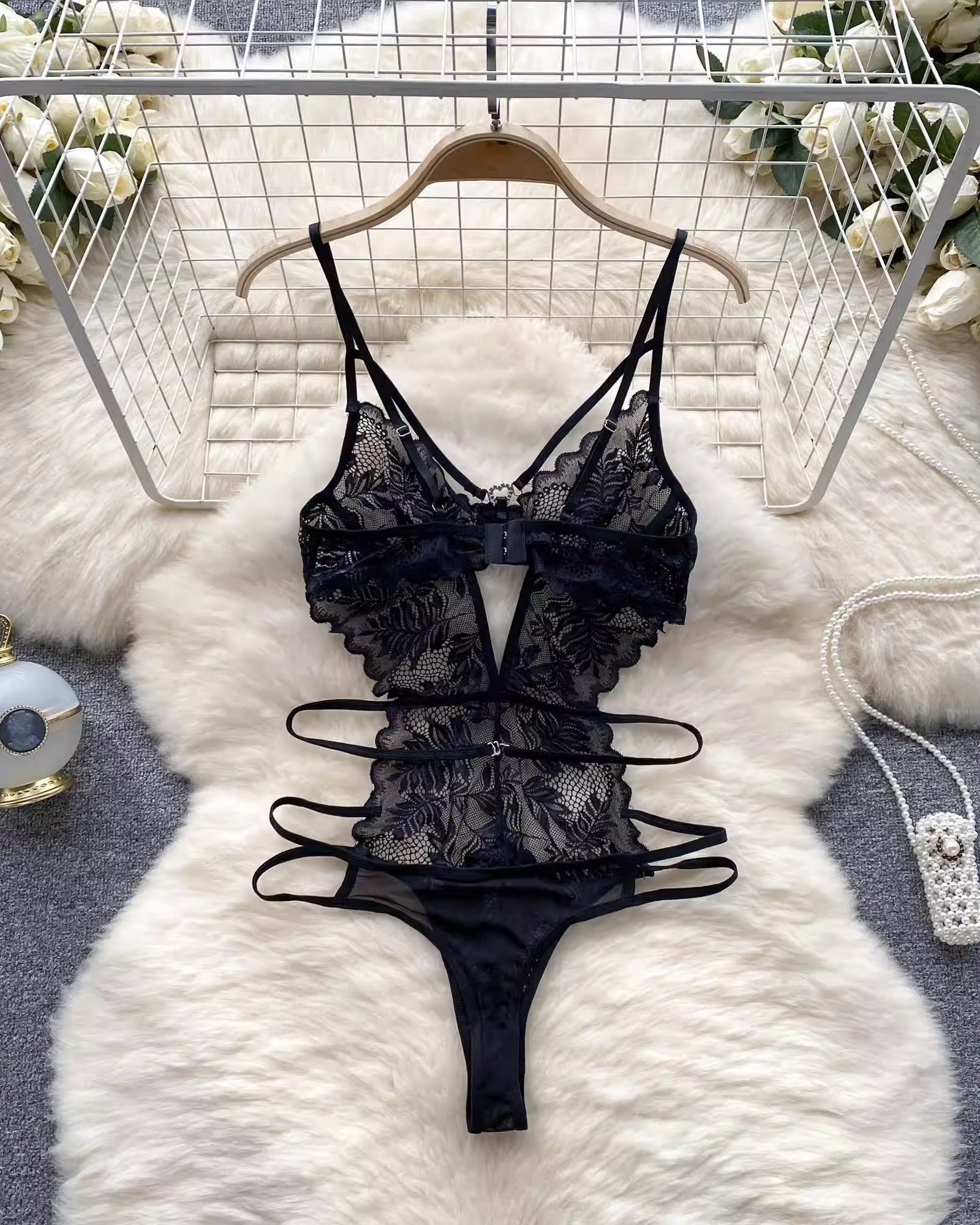 Palmer Mesh Lace Lingerie - Sinderella