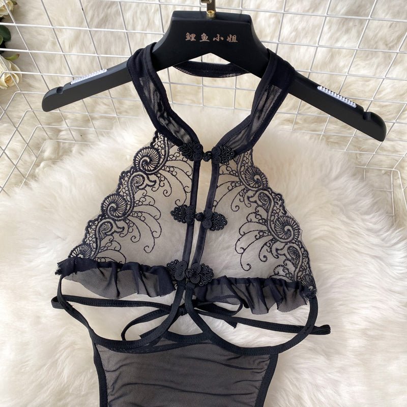 Penelope Sheer Mesh Lace Lingerie - Sinderella