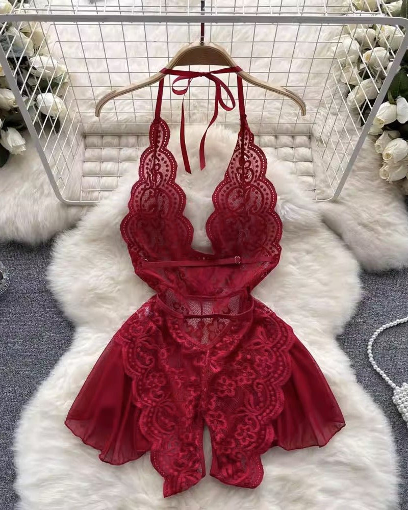 Rylee One Piece Lace Mesh Intimate Lingerie - Sinderella