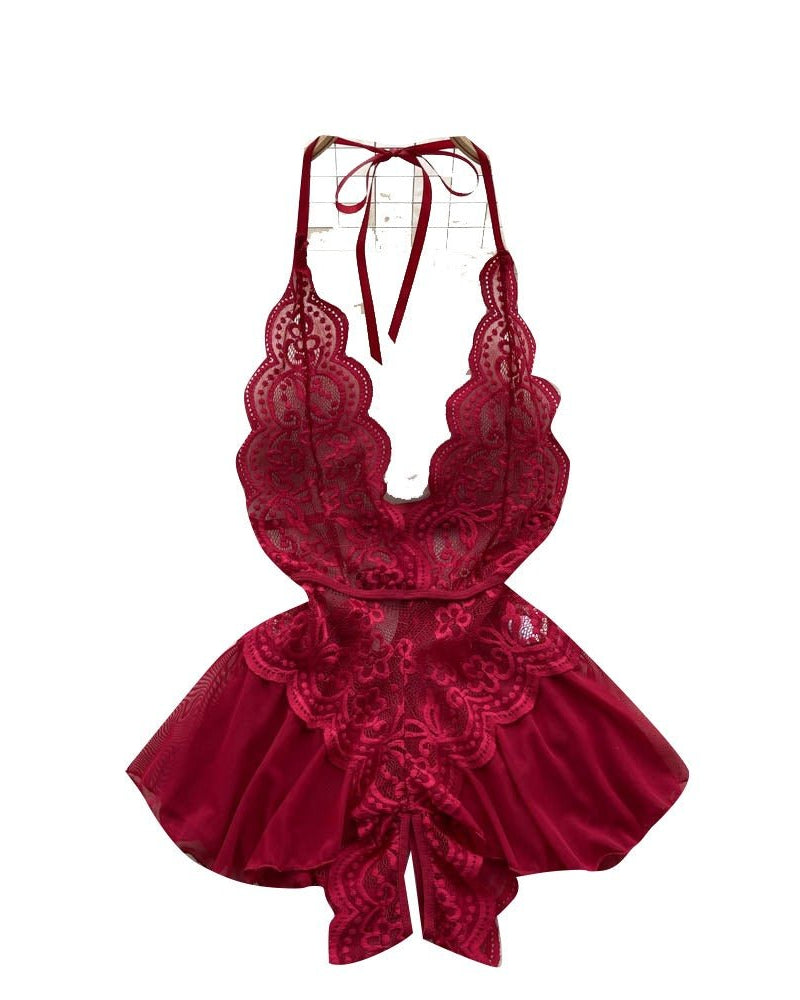Rylee One Piece Lace Mesh Intimate Lingerie - Sinderella