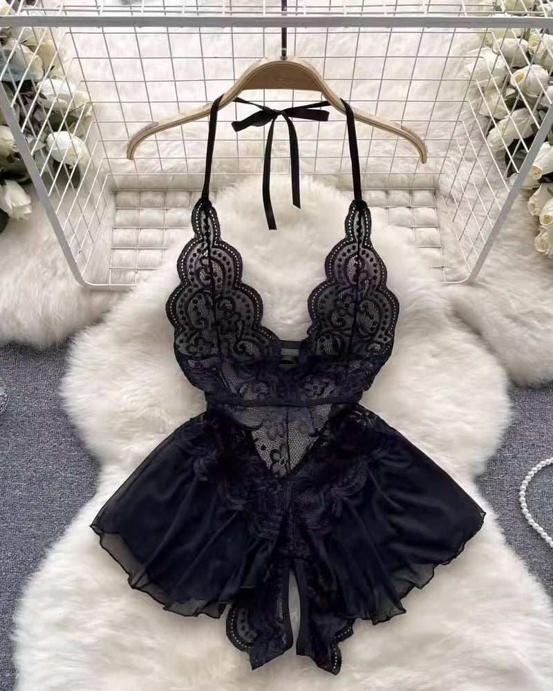 Rylee One Piece Lace Mesh Intimate Lingerie - Sinderella