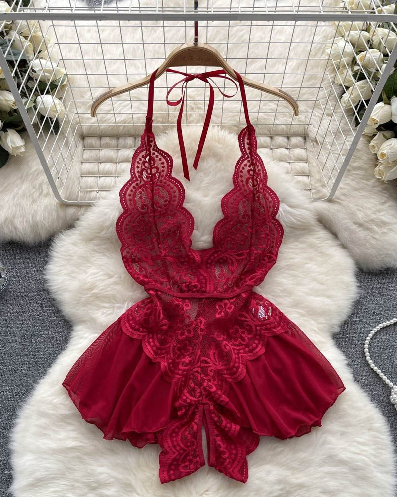 Rylee One Piece Lace Mesh Intimate Lingerie - Sinderella