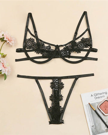 Serenity Two Piece Lace Valentine Lingerie - Sinderella