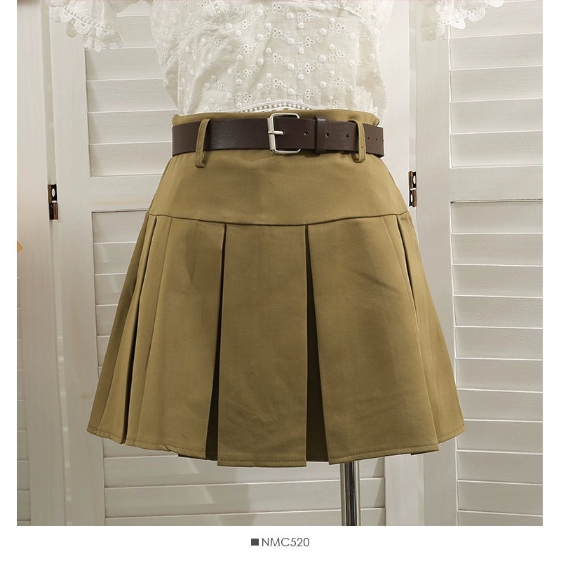 Shiloh Short Pleated Skirt - Sinderella