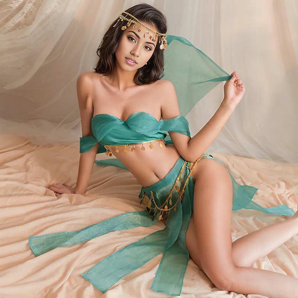 Zuri Arabian Princess Roleplay Lingerie Set - Sinderella