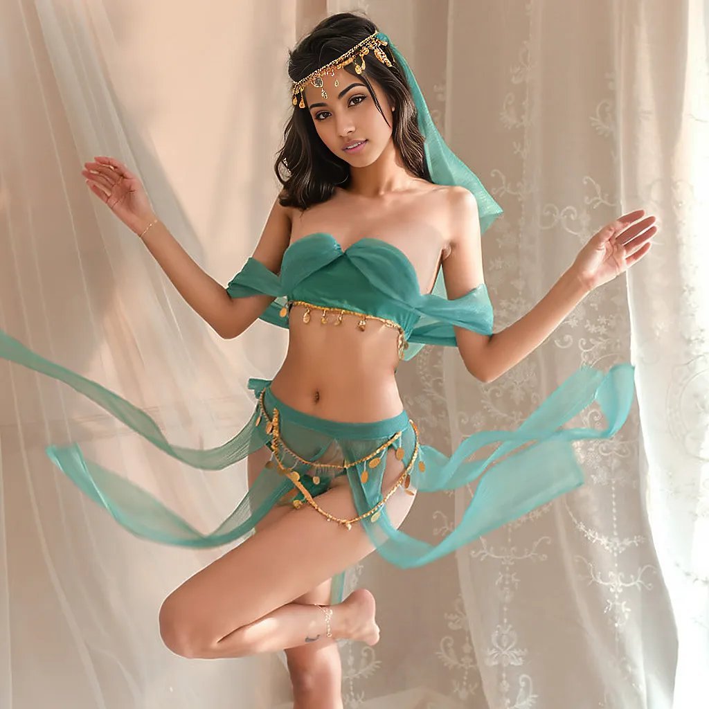 Zuri Arabian Princess Roleplay Lingerie Set - Sinderella